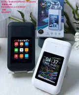 Box Power Bank with 2in1 Earbuds Large Screen Touch Control LED Flashlight HiFi Stereo for Music Gaming Headphones