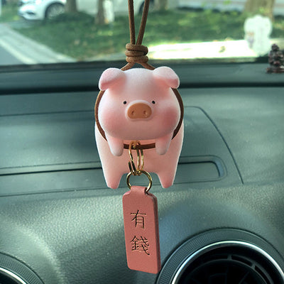 Cute Cartoon Pig Car Accessories